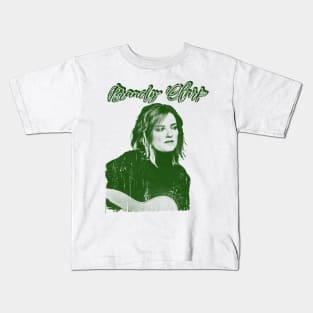 brandy clark - green solid style Kids T-Shirt